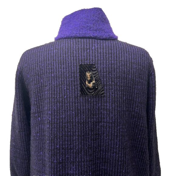 Lee Andersen Womens Large Cardigan Lagenlook Art to Wear Grannycore Boho USA - Picture 10 of 13